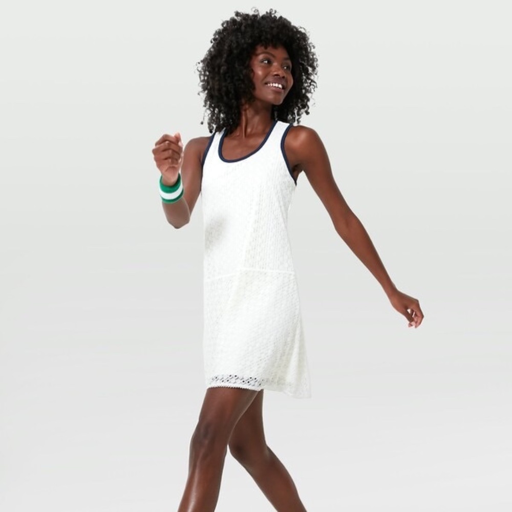 Tuckernuck Tnuck Sport Ivory Tech Lace Leylah Tennis Dress NWT